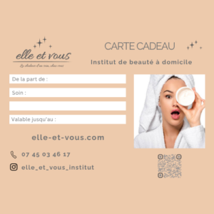 Carte cadeau - Forfait soin complet mains + pieds